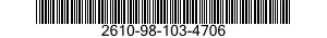 2610-98-103-4706  2610981034706 981034706