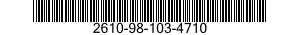 2610-98-103-4710  2610981034710 981034710