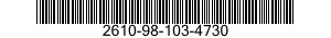 2610-98-103-4730  2610981034730 981034730
