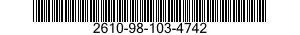 2610-98-103-4742  2610981034742 981034742