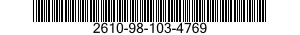 2610-98-103-4769 INNER TUBE,PNEUMATIC TIRE 2610981034769 981034769