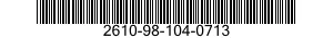 2610-98-104-0713  2610981040713 981040713