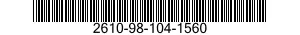 2610-98-104-1560 INNER TUBE,PNEUMATIC TIRE 2610981041560 981041560