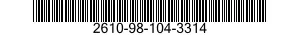 2610-98-104-3314  2610981043314 981043314