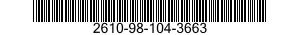 2610-98-104-3663 TIRE,PNEUMATIC 2610981043663 981043663