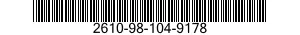 2610-98-104-9178  2610981049178 981049178