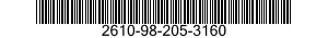 2610-98-205-3160 TIRE,PNEUMATIC,VEHICULAR 2610982053160 982053160