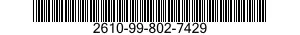 2610-99-802-7429 INNER TUBE,PNEUMATIC TIRE,VEHICULAR 2610998027429 998027429