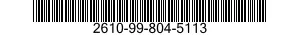 2610-99-804-5113 INNER TUBE,PNEUMATIC TIRE,VEHICULAR 2610998045113 998045113
