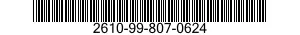 2610-99-807-0624 TIRE,PNEUMATIC,VEHICULAR 2610998070624 998070624