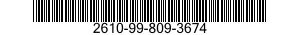 2610-99-809-3674  2610998093674 998093674