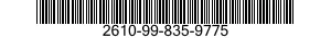 2610-99-835-9775 TIRE,PNEUMATIC,VEHICULAR 2610998359775 998359775