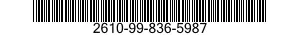 2610-99-836-5987 TIRE,PNEUMATIC,VEHICULAR 2610998365987 998365987