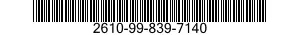 2610-99-839-7140 TIRE,PNEUMATIC,VEHICULAR 2610998397140 998397140