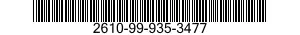 2610-99-935-3477 TIRE,PNEUMATIC,VEHICULAR 2610999353477 999353477
