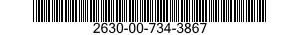 2630-00-734-3867 SOLID RUBBER TIRE 2630007343867 007343867