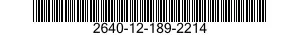 2640-12-189-2214 VALVE CORE 2640121892214 121892214