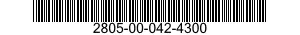 2805-00-042-4300 ENGINE,GASOLINE 2805000424300 000424300
