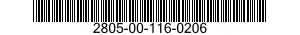 2805-00-116-0206  2805001160206 001160206