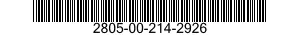 2805-00-214-2926  2805002142926 002142926