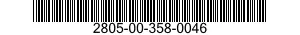 2805-00-358-0046 PISTON,INTERNAL COMBUSTION ENGINE 2805003580046 003580046