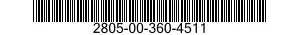 2805-00-360-4511 VALVE,POPPET,ENGINE 2805003604511 003604511