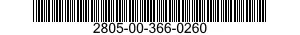 2805-00-366-0260  2805003660260 003660260