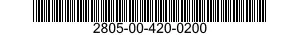 2805-00-420-0200  2805004200200 004200200