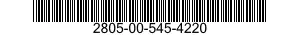 2805-00-545-4220 VALVE,POPPET,ENGINE 2805005454220 005454220