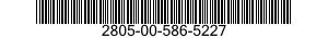 2805-00-586-5227 VALVE,POPPET,ENGINE 2805005865227 005865227