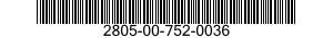 2805-00-752-0036 NUT 2805007520036 007520036