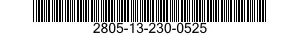 2805-13-230-0525 VALVE,POPPET,ENGINE 2805132300525 132300525