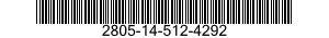 2805-14-512-4292 PLUG,PIPE 2805145124292 145124292