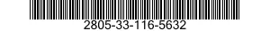 2805-33-116-5632 VALVE,POPPET,ENGINE 2805331165632 331165632