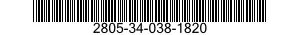 2805-34-038-1820 PUSH ROD,ENGINE POPPET VALVE 2805340381820 340381820