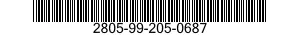 2805-99-205-0687 PIPE,INTAKE 2805992050687 992050687