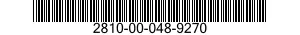 2810-00-048-9270 PLUG,PIPE 2810000489270 000489270