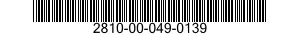 2810-00-049-0139  2810000490139 000490139