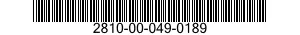 2810-00-049-0189  2810000490189 000490189