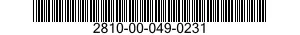 2810-00-049-0231  2810000490231 000490231