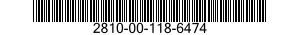 2810-00-118-6474 VALVE,POPPET,ENGINE 2810001186474 001186474