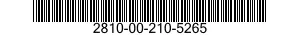 2810-00-210-5265  2810002105265 002105265