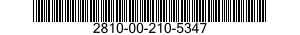 2810-00-210-5347 GASKET-WATER INJECT 2810002105347 002105347