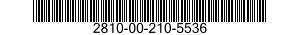 2810-00-210-5536 SEAL-INTER CYLINDER 2810002105536 002105536