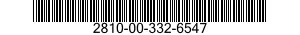 2810-00-332-6547 MANIFOLD,EXHAUST 2810003326547 003326547