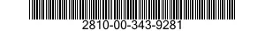 2810-00-343-9281 PLATE,INTERCYLINDER 2810003439281 003439281