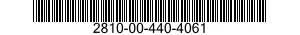 2810-00-440-4061 INSERT,NOZZLE 2810004404061 004404061