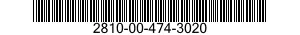 2810-00-474-3020  2810004743020 004743020
