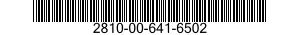 2810-00-641-6502  2810006416502 006416502
