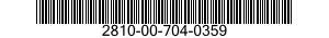 2810-00-704-0359  2810007040359 007040359